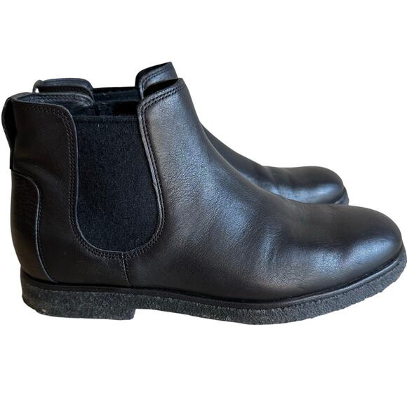 Vince Men's Bonham Leather Chelsea Water Resistant Boot Black 8 - Picture 2 of 12